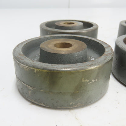 Caster concepts 04200-10-16 4" OD x 1-1/2" Wide Caster Wheel 3/4" Bore Lot Of 7