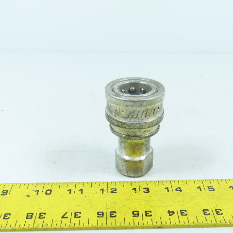 Dynaquip DH8 Quick Disconnect Hose Coupling Female x Female 1/2"