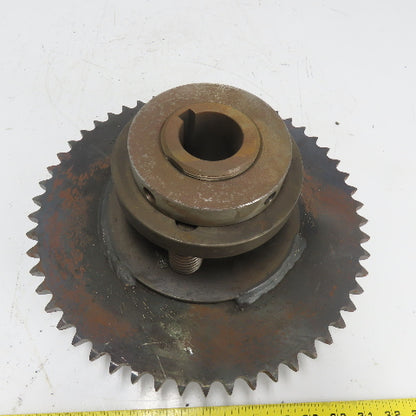54-Tooth A-Plate Roller Chain Tension Slip Sprocket 1-15/16" Bore 13/16" Pitch
