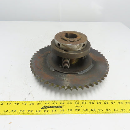 54-Tooth A-Plate Roller Chain Tension Slip Sprocket 1-15/16" Bore 13/16" Pitch