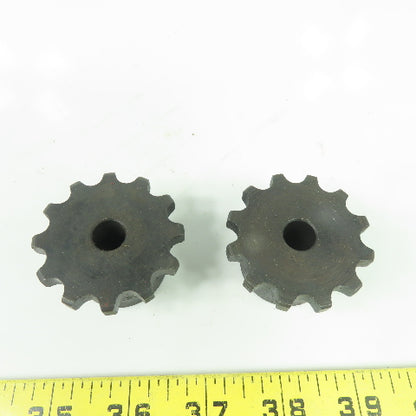 Martin 4012 Roller Chain Sprocket 12-Tooth 7/16" Bore NEW lot Of 2
