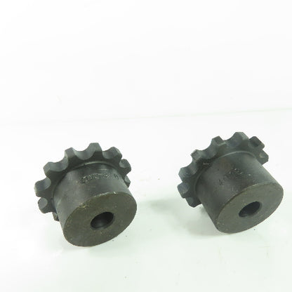 Martin 4012 Roller Chain Sprocket 12-Tooth 7/16" Bore NEW lot Of 2