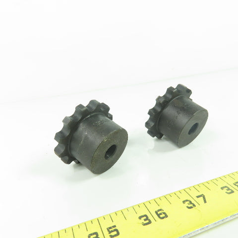 Martin 4012 Roller Chain Sprocket 12-Tooth 7/16" Bore NEW lot Of 2