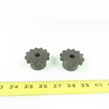 Martin 4012 Roller Chain Sprocket 12-Tooth 7/16" Bore NEW lot Of 2