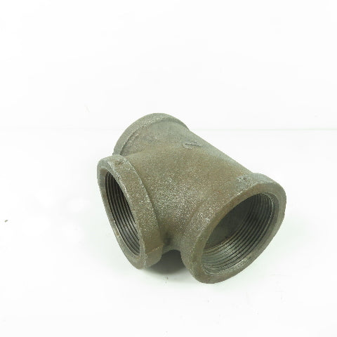 2" NPT Black Malleable Iron Pipe Fitting Tee