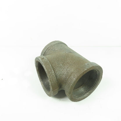 2" NPT Black Malleable Iron Pipe Fitting Tee