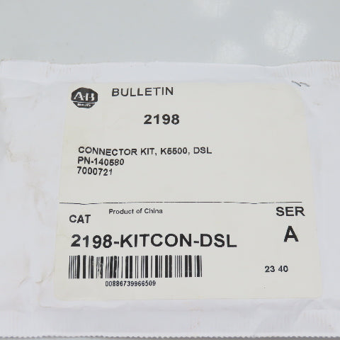 Allen Bradley 140712 2198-KITCON-DSL Connector Kit For K5500 140580 (Incomplete)