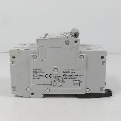 FMX L40-3P-C3 MCB4 C 3A Three 3-Pole Circuit Breaker 480/277VAC (Clean)