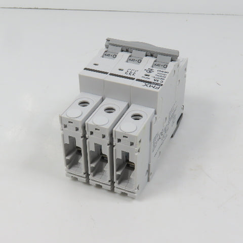 FMX L40-3P-C3 MCB4 C 3A Three 3-Pole Circuit Breaker 480/277VAC (Clean)