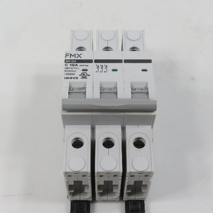 FMX L40-3P-C10 MCB4 C 10A Three 3-Pole Circuit Breaker 480/277VAC (Clean)