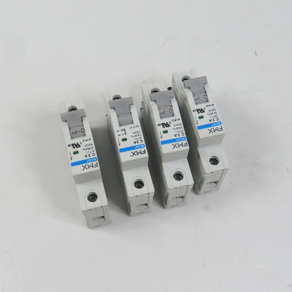 FMX 4D-1P-C3 MCB1 C 3A Single 1-Pole Circuit Breaker 277VAC Lot Of 4 (Clean)