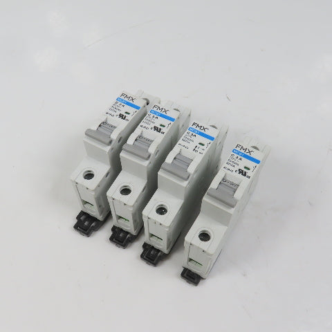 FMX 4D-1P-C3 MCB1 C 3A Single 1-Pole Circuit Breaker 277VAC Lot Of 4 (Clean)