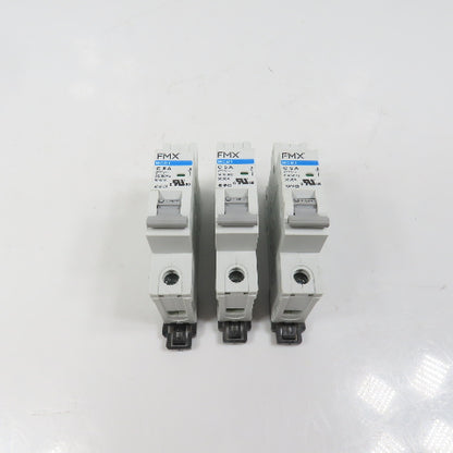 FMX 4D-1P-C5 MCB1 C 5A Single 1-Pole Circuit Breaker 277VAC Lot Of 3 (Clean)