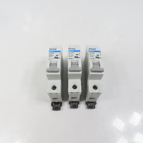 FMX 4D-1P-C5 MCB1 C 5A Single 1-Pole Circuit Breaker 277VAC Lot Of 3 (Clean)
