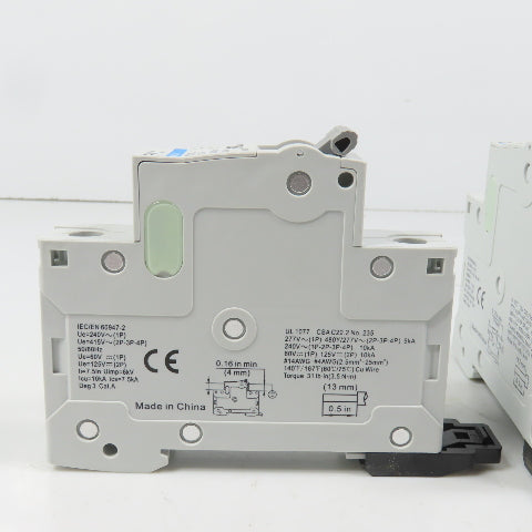 FMX 4D-1P-C6 MCB1 C 6A Single 1-Pole Circuit Breaker 277VAC Lot Of 3 (Clean)