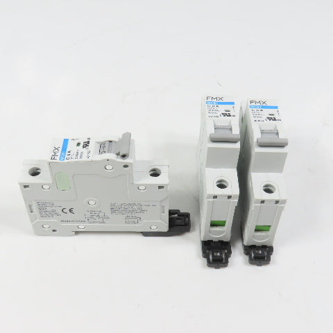 FMX 4D-1P-C6 MCB1 C 6A Single 1-Pole Circuit Breaker 277VAC Lot Of 3 (Clean)