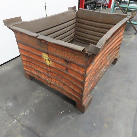 46" x 30" x 24" ID Deep Corrugated Steel Storage Tote Stack Box