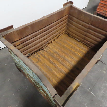 46" x 30" x 24" ID Deep Corrugated Steel Storage Tote Stack Box