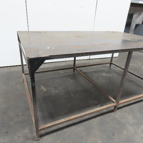 96" x 60" x 40" Tall 1/8" Thick Steel Top Assembly Welding Table