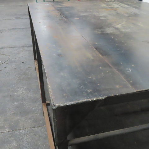 96" x 60" x 40" Tall 1/8" Thick Steel Top Assembly Welding Table