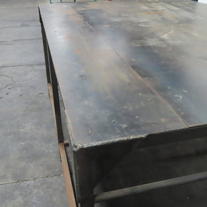 96" x 60" x 40" Tall 1/8" Thick Steel Top Assembly Welding Table
