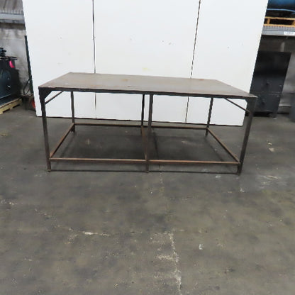 96" x 60" x 40" Tall 1/8" Thick Steel Top Assembly Welding Table