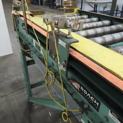 Roach 23-1/2" Bed Width Gravity Roller Conveyor 72" OAL
