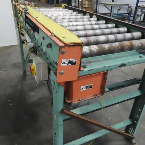 Roach 23-1/2" Bed Width Gravity Roller Conveyor 72" OAL