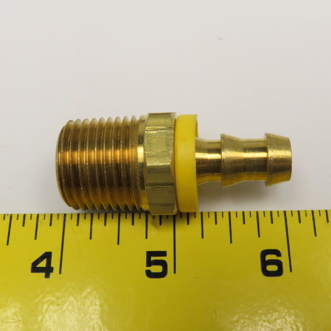 1/2" NPT x 1/2" ID Hose Brass Barb Fitting Lot Of 5