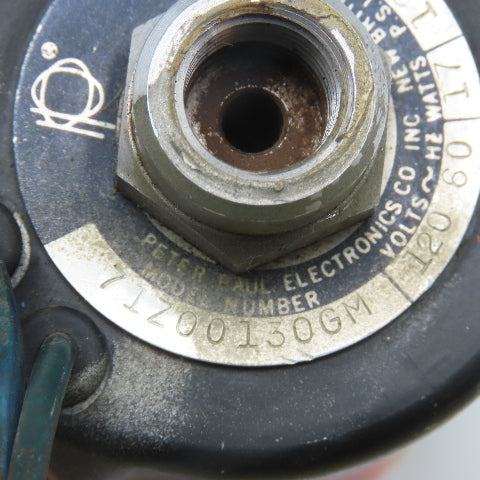 Peter Paul 71Z00130GM 1/4" NPT Solenoid Valve 120V 60Hz 125PSI