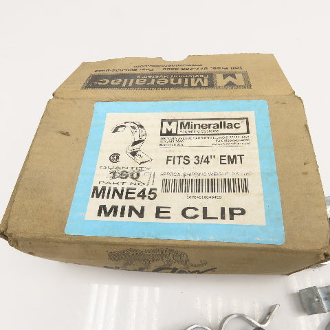Minerallac MINE45 3/4" Rigid EMT Conduit 1 Hole Strap Lot Of 90