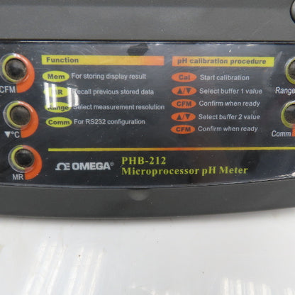 Omega PHB-212 Microprocessor pH Meter Parts/Repair