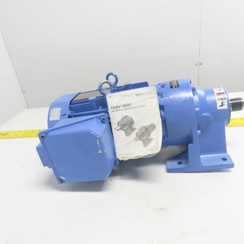 Sumitomo CNHM1-6105Y-EP-59 59:1 Ratio Gear Motor 29.7RPM 1HP 3Ph 230/460V