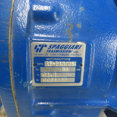 Spaggiari Transmission RF-PAM/062 Gear Motor Pv B5 in 31.1 Nr 0081799