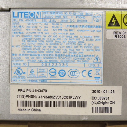 Lenovo Liteon 41N3479 41N3480 Power Supply NEW In Box