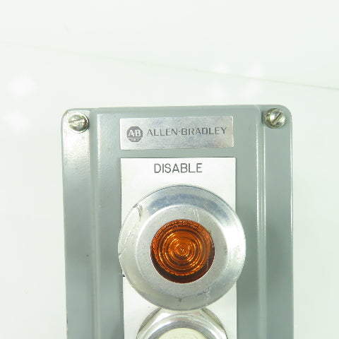 Allen Bradley Disable / Reset Pushbutton Switch 6" x 3-3/4"