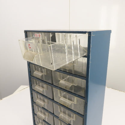 Flambeau Products 22 x 12 x 6" Small Parts, Nuts & Bolts Organizer Bin 16-Drawer
