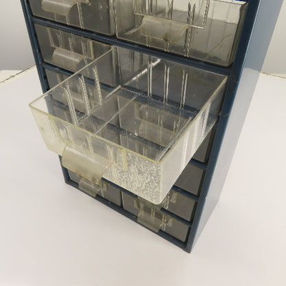 Flambeau Products 22 x 12 x 6" Small Parts, Nuts & Bolts Organizer Bin 16-Drawer