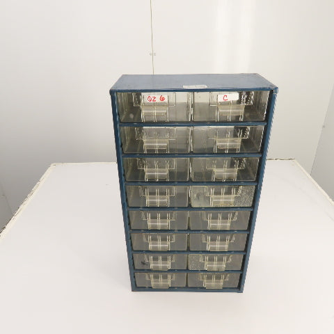 Flambeau Products 22 x 12 x 6" Small Parts, Nuts & Bolts Organizer Bin 16-Drawer