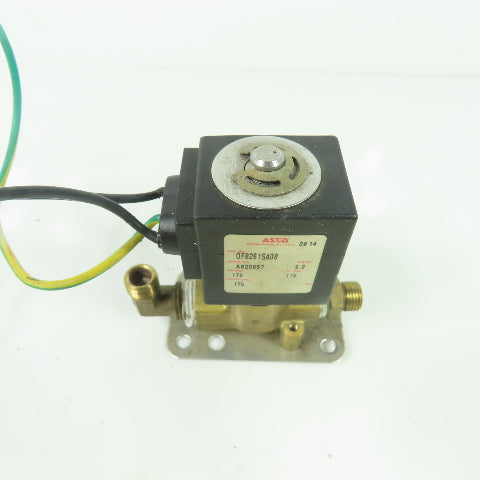 Asco 0F8261S408 Solenoid Valve 120V 175PSI Oil Air Water 9.2W