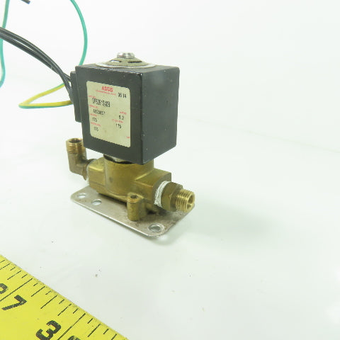 Asco 0F8261S408 Solenoid Valve 120V 175PSI Oil Air Water 9.2W