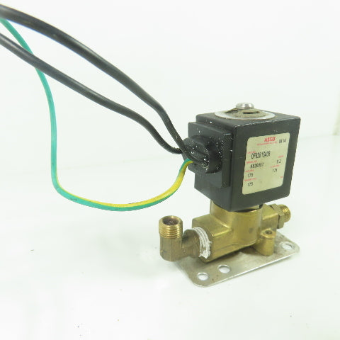 Asco 0F8261S408 Solenoid Valve 120V 175PSI Oil Air Water 9.2W