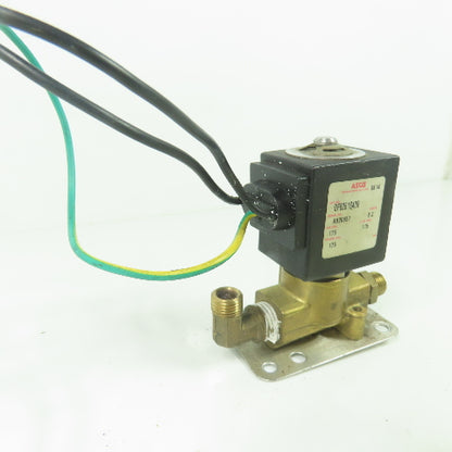 Asco 0F8261S408 Solenoid Valve 120V 175PSI Oil Air Water 9.2W