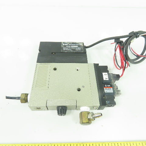 SMC NZM121H Vacuum Ejector W/ NZSM1 Switch 115VAC