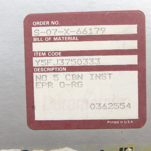 Durametallic 07X66179 Seal No 5 CBN INST EPR O-RG 3.7500 Carbon