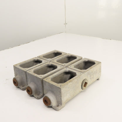 Crouse Hinds EDSCM 32 Explosion Proof Modular Junction Device Boxes 6-Gang