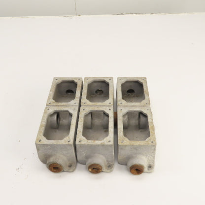 Crouse Hinds EDSCM 32 Explosion Proof Modular Junction Device Boxes 6-Gang