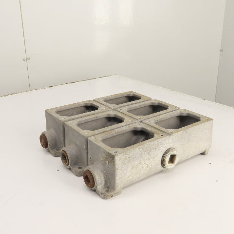 Crouse Hinds EDSCM 32 Explosion Proof Modular Junction Device Boxes 6-Gang