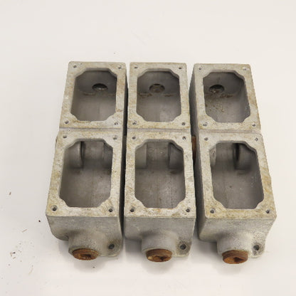 Crouse Hinds EDSCM 32 Explosion Proof Modular Junction Device Boxes 6-Gang