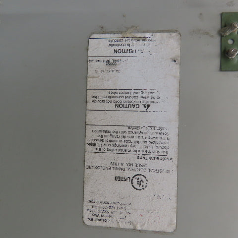 Hoffman 18" x 14" x 9" Fiberglass Electrical Enclosure Panel (No Backplate)